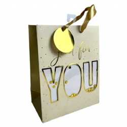 luxruy paper bag 3D glitter paper bag